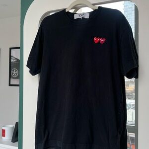 COMME DES GARÇONS PLAY Double Heart Tee